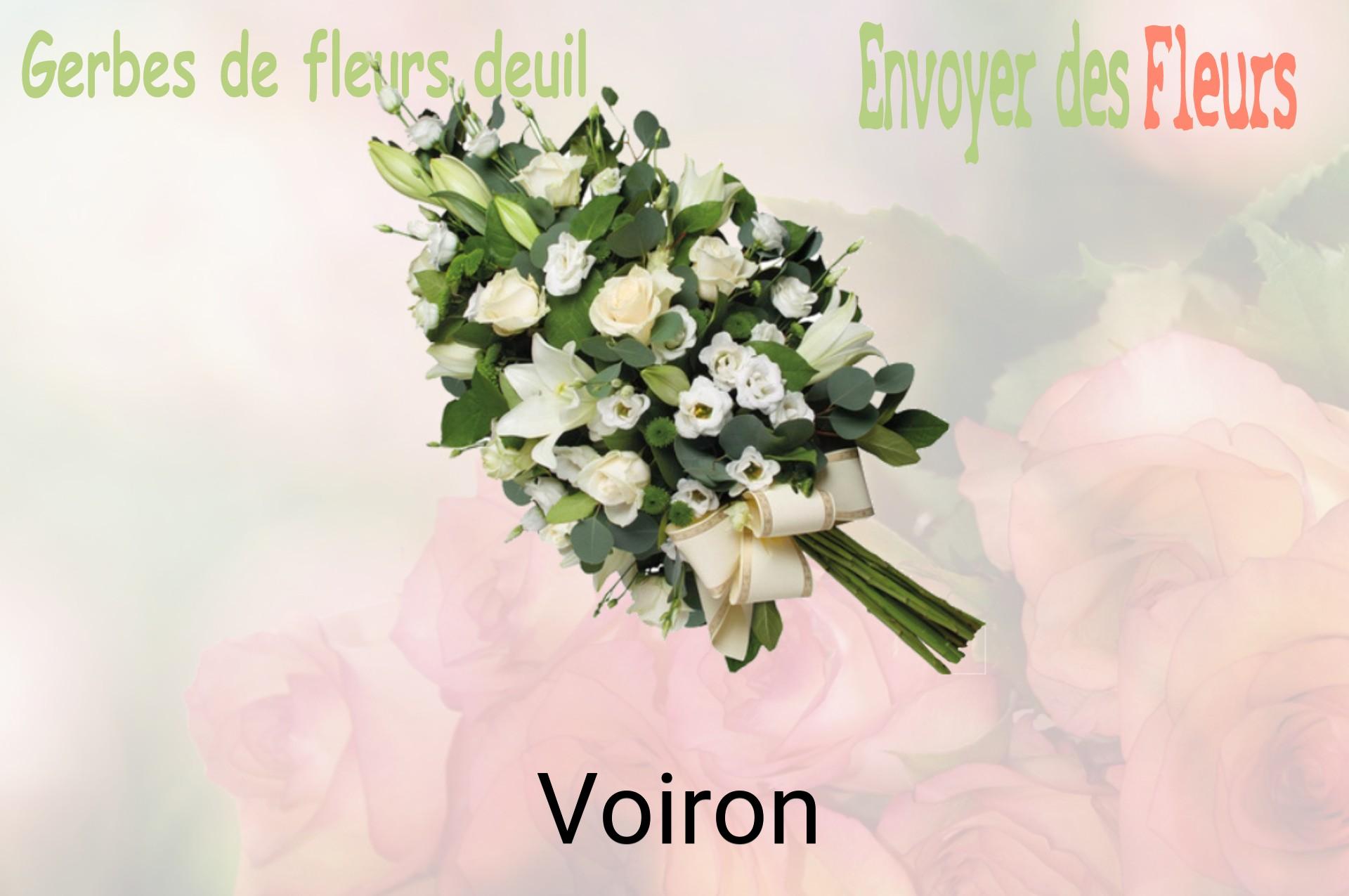 Gerbe de fleurs de deuil livrée à Voiron